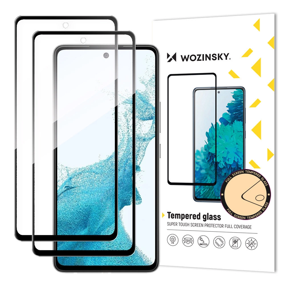 Wozinsky Full Glue rūdīts stikls Samsung Galaxy A37 - 2 gab.