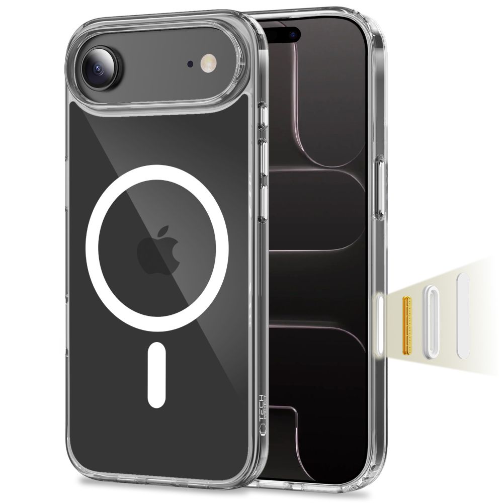 Tech-Protect Flexair Hybrid CC MagSafe maciņš iPhone Air caurspīdīgs