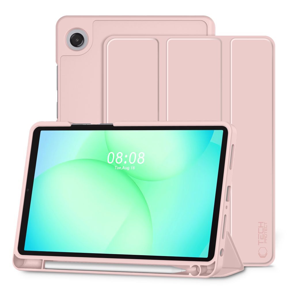 TechProtect SmartCase Pen maciņš Samsung Galaxy Tab A9 / A11 8.7 rozā