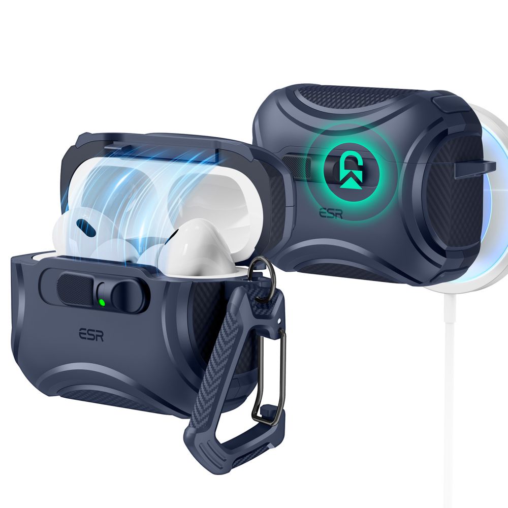 ESR Cyber FlickLock MagSafe macins priekš AirPods Pro 3 - Tumši zils