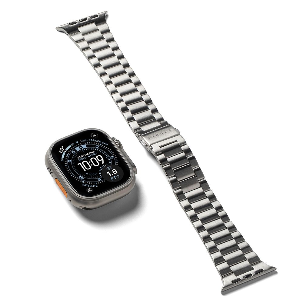 Ringke Metal One Air aproce priekš Apple Watch 8 / 9 / 10 / 11 / SE / Ultra (44 / 45 / 46 / 49 mm) - Sudraba
