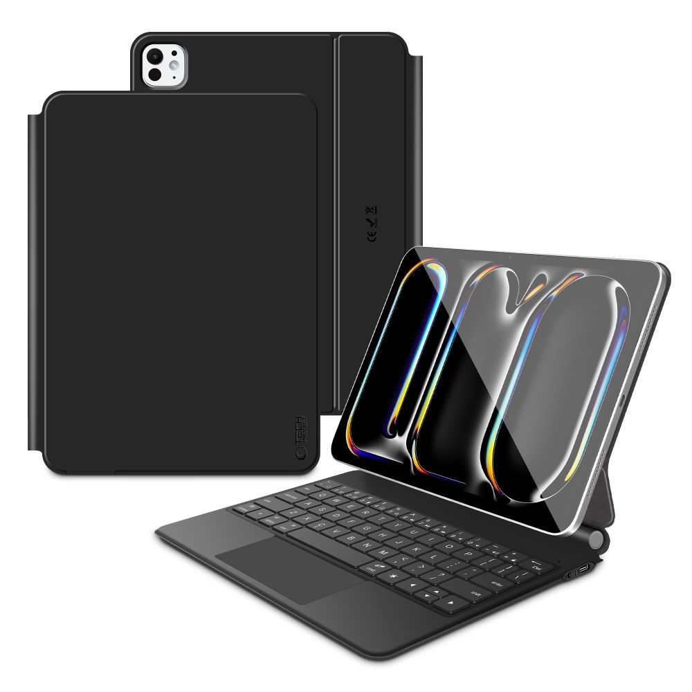 Tech-Protect SmartCase Magnetic macins priekš iPad Pro 13 7/8 2024-2025 - Melns