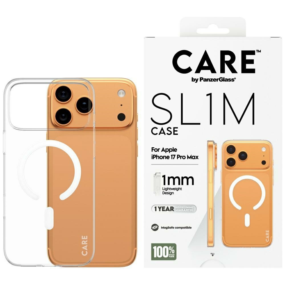 CARE by PanzerGlass SL1M MagSafe macins iPhone 17 Pro Max - caurspidigs
