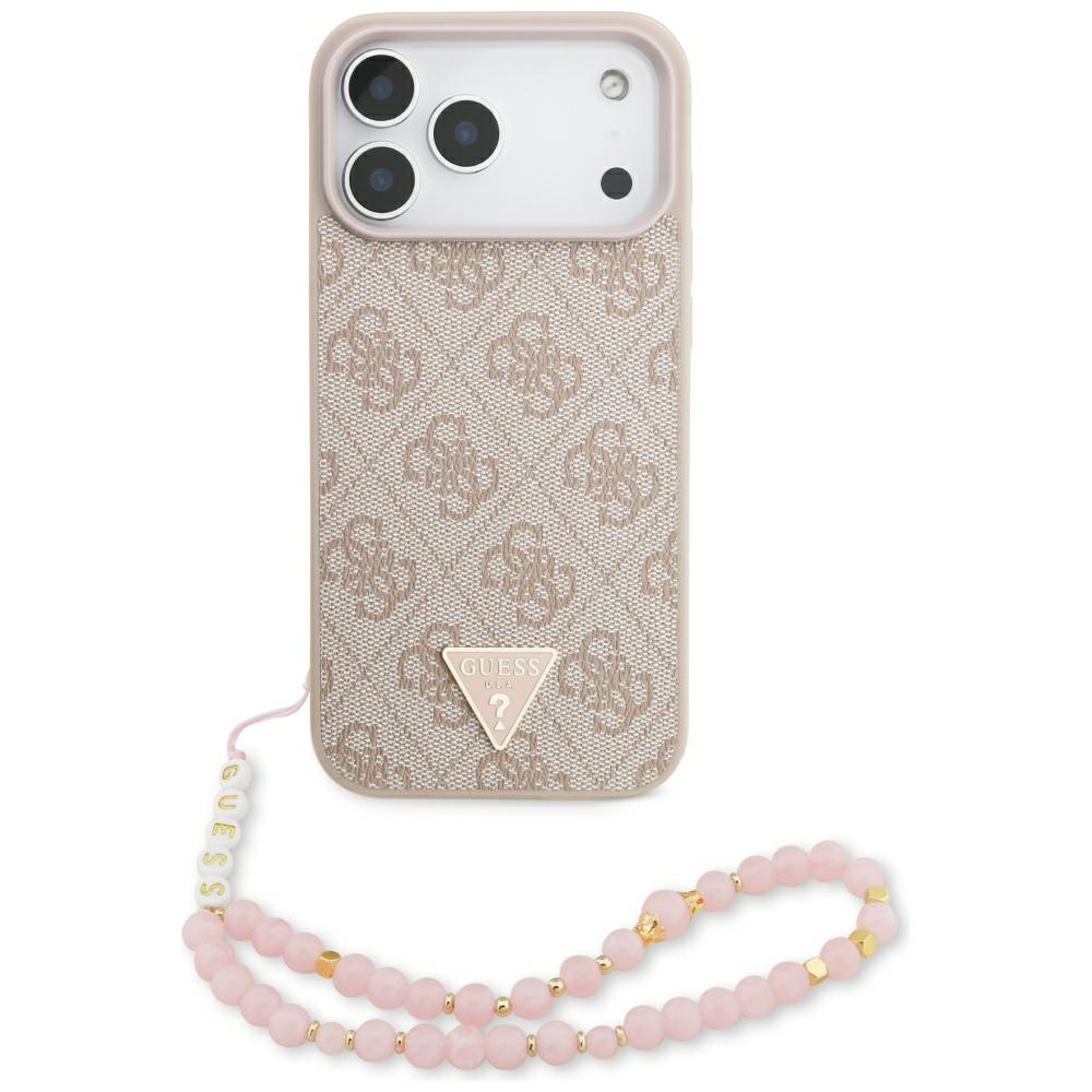 Guess 4G Strap Triangle Logo MagSafe macins iPhone 17 Pro Max - roza