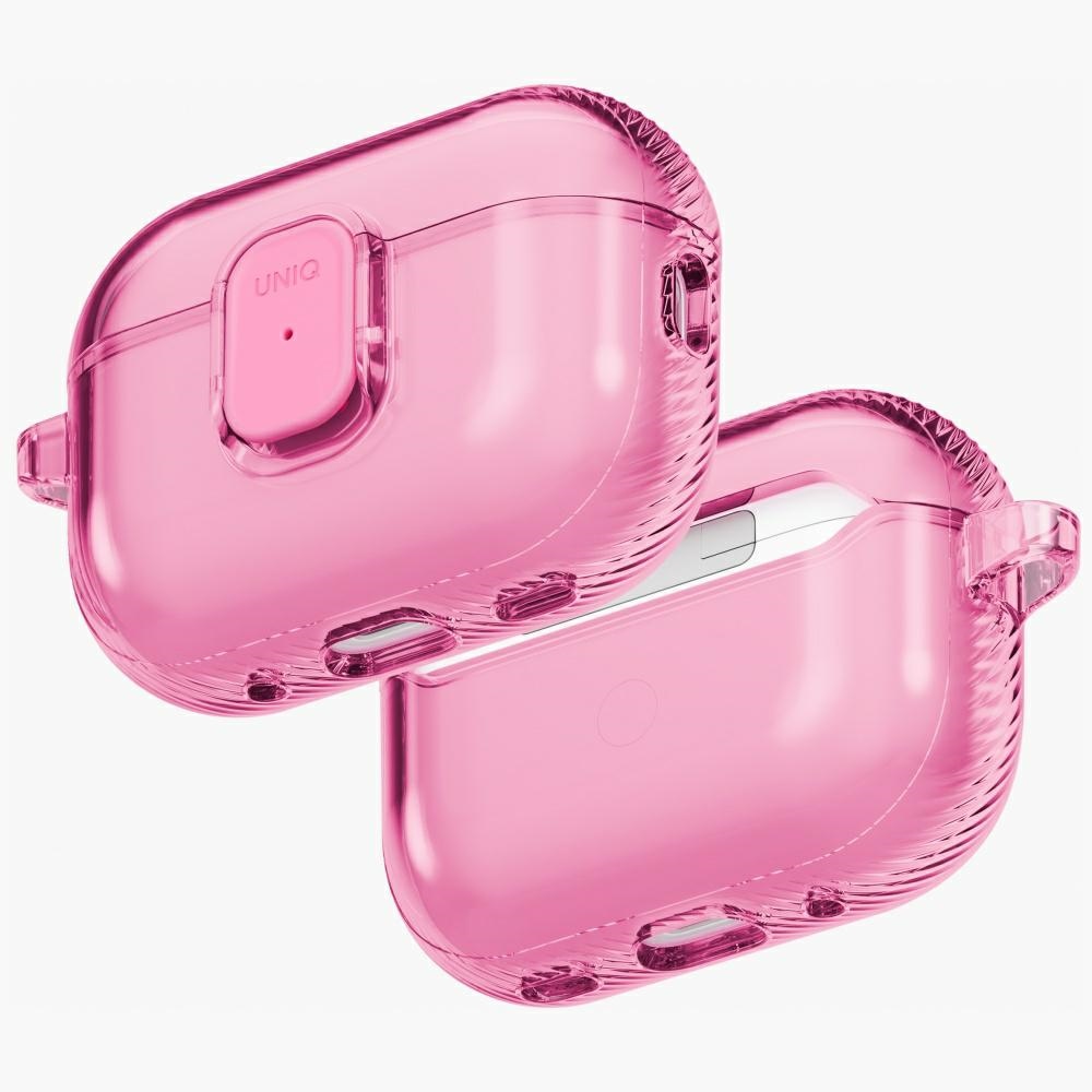 Uniq Glase Pro macins AirPods Pro 3 Lock macins - caurspidigs roza