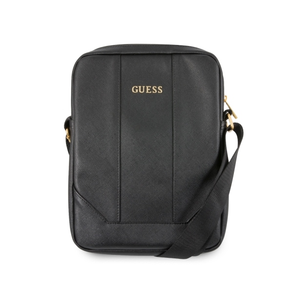 Guess Saffiano 10 collu plansetes soma - melns