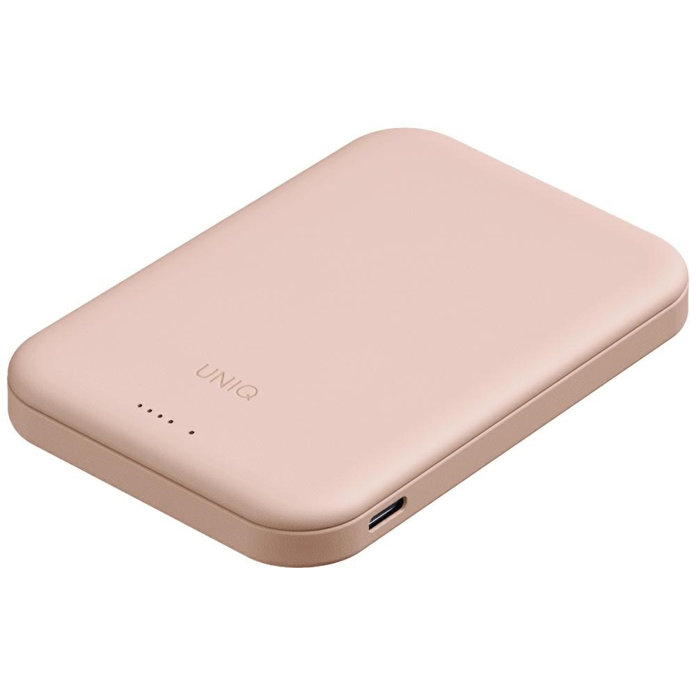 Uniq Lyden Lexa magnetisks 5000mAh PD USB-C MagSafe portatvais ladetajs - roza