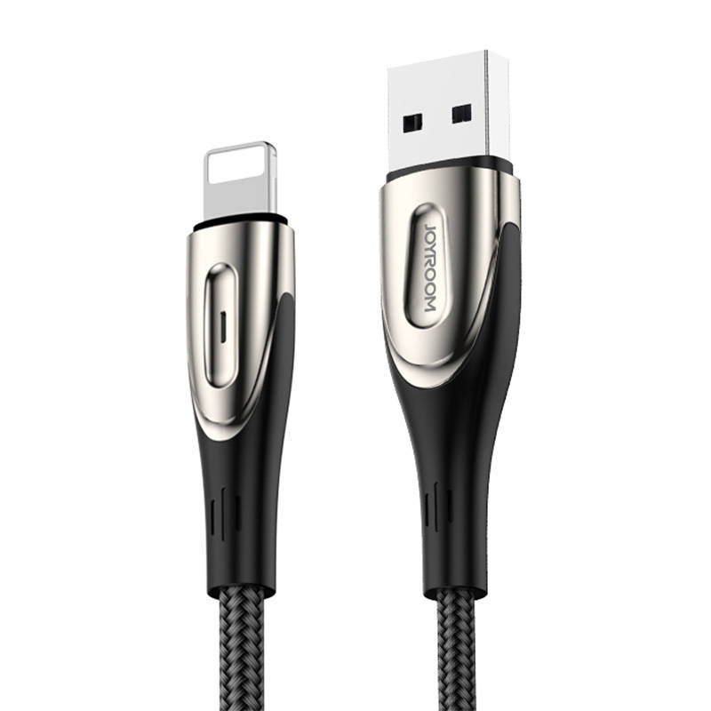 USB kabelis Lightning ierīcēm Joyroom Sharp S-M411 2.4A, 3m (melns)