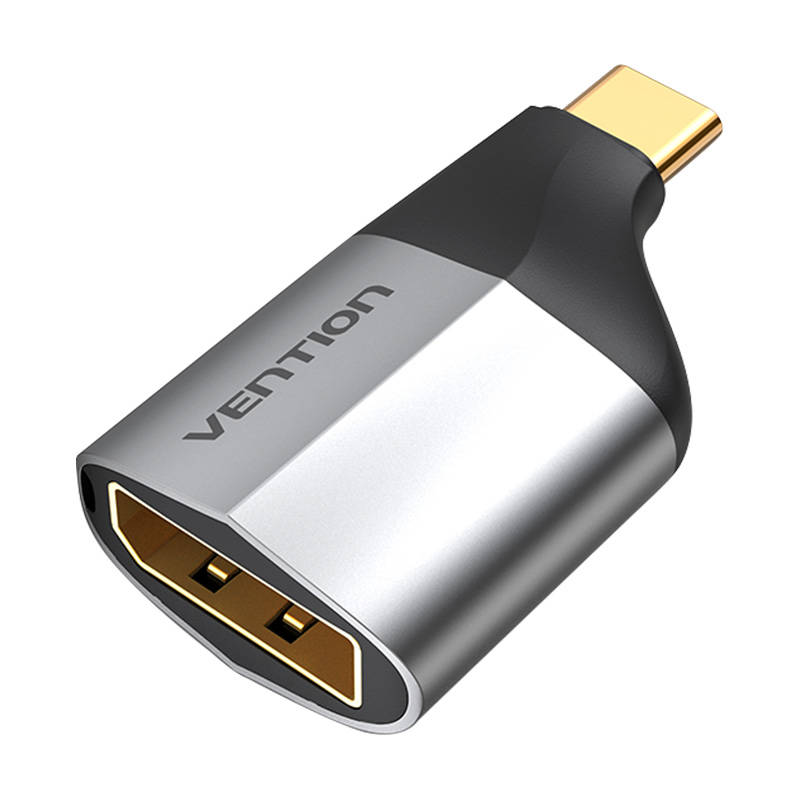 Adapteris USB-C tēviņš uz DisplayPort mātīti Vention TCCH0 4K 60Hz (melns)