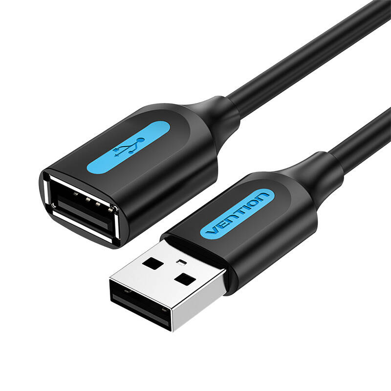 Pagarinājuma kabelis USB 2.0 tēviņš uz mātīti Vention CBIBJ 5m melns
