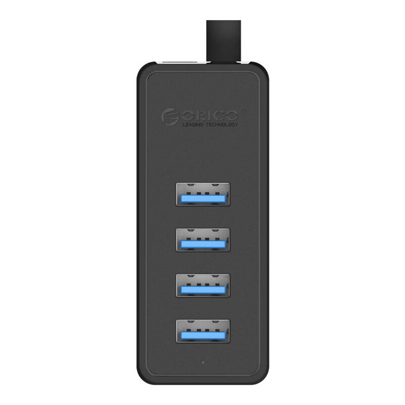 Orico W5P-030 USB uz 4x USB 3.0 Hub adapteris (melns)