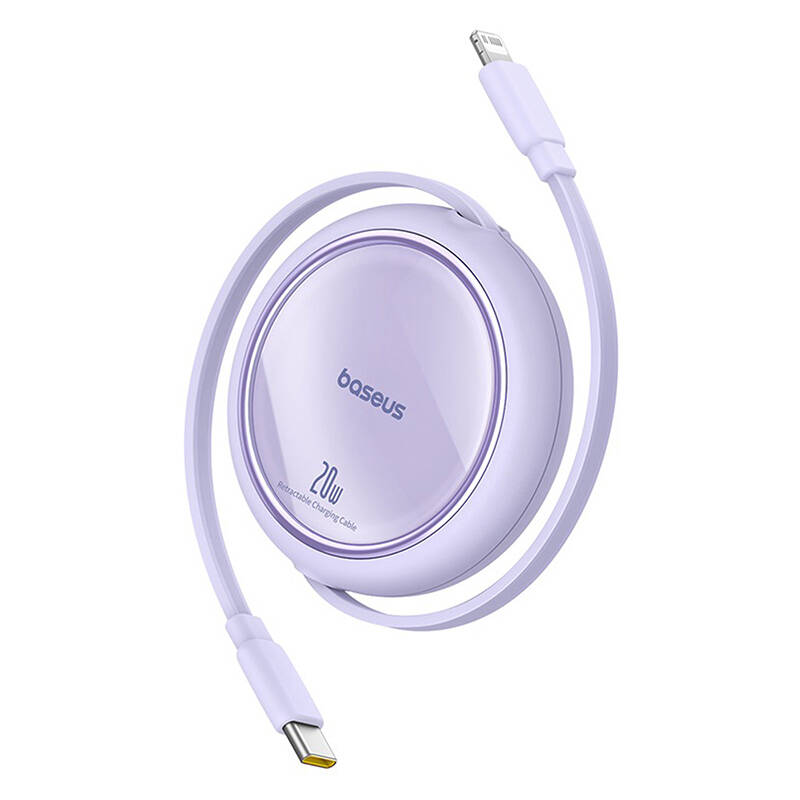 USB kabelis Baseus Free2Pull USB-C ar iP 20W 1m (violets)