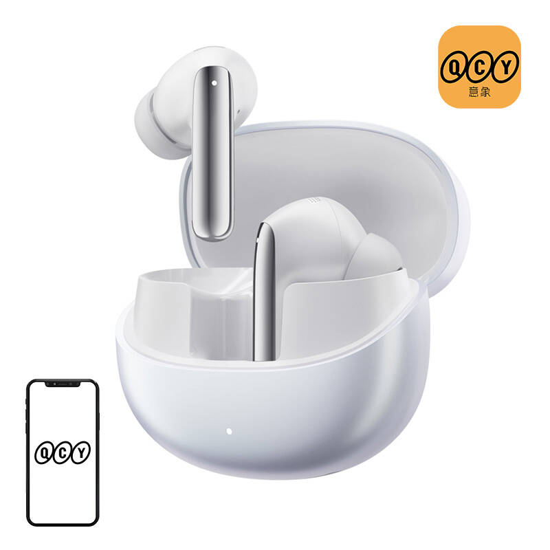 TWS QCY MeloBuds Pro HT08 austiņas, ANC (baltas)