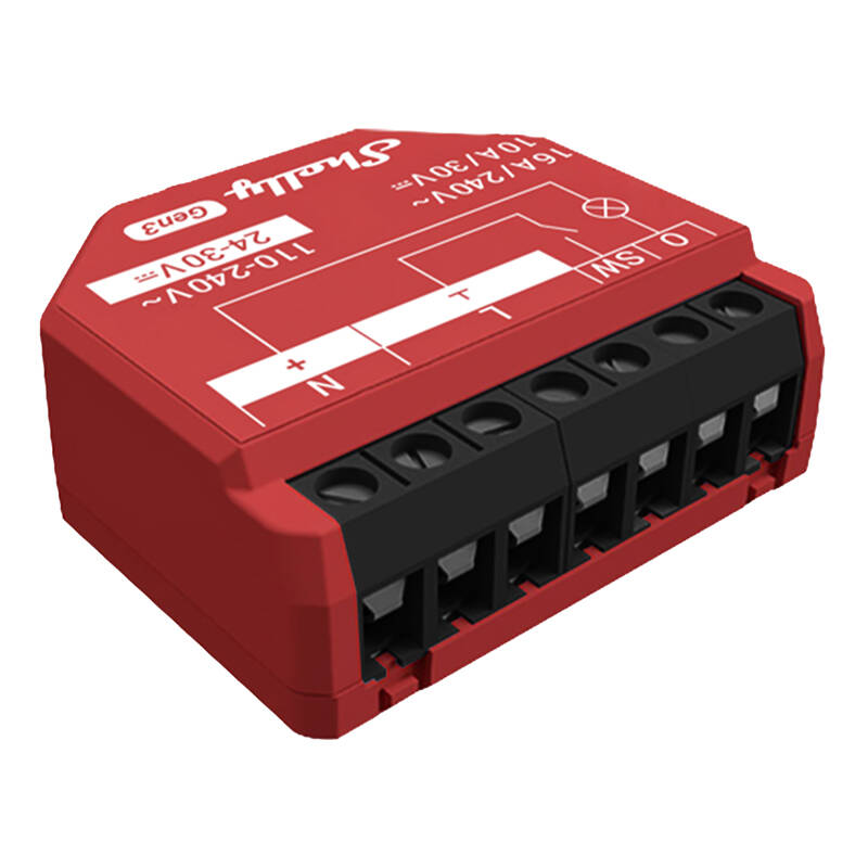 Shelly 1PM Gen3 kontrolieris, WiFi/Bluetooth
