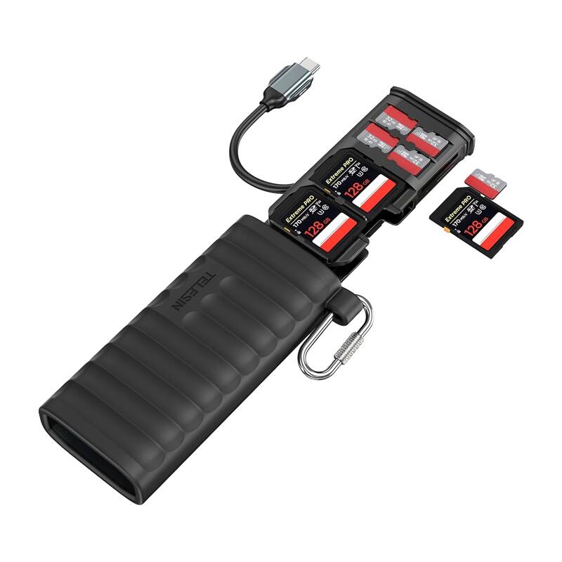 Daudzfunkcionālais SD un TF karšu lasītājs Telesin (S6-MCR-01)