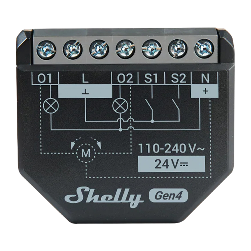 Shelly 2PM Gen4 Zigbee/Matter kontrolieris