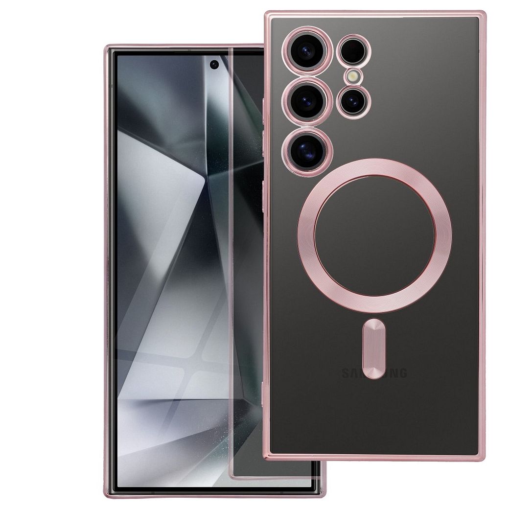 ELECTRO MAG COVER maciņš saderīgs ar MagSafe SAMSUNG A37 rozā zelta