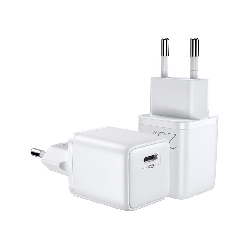 Joyroom ātrais sienas lādētājs USB C tipa 25W 3A ES kontaktdakša, balts (L-P251)