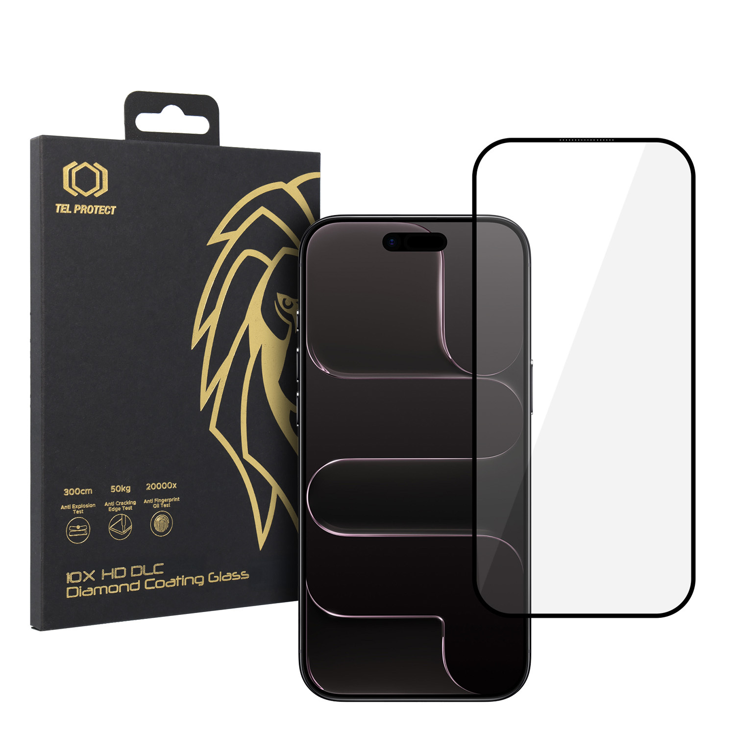 Rūdīts stikls Tel Protect 10X HD DLC Diamond Coating priekš Iphone 17 Air