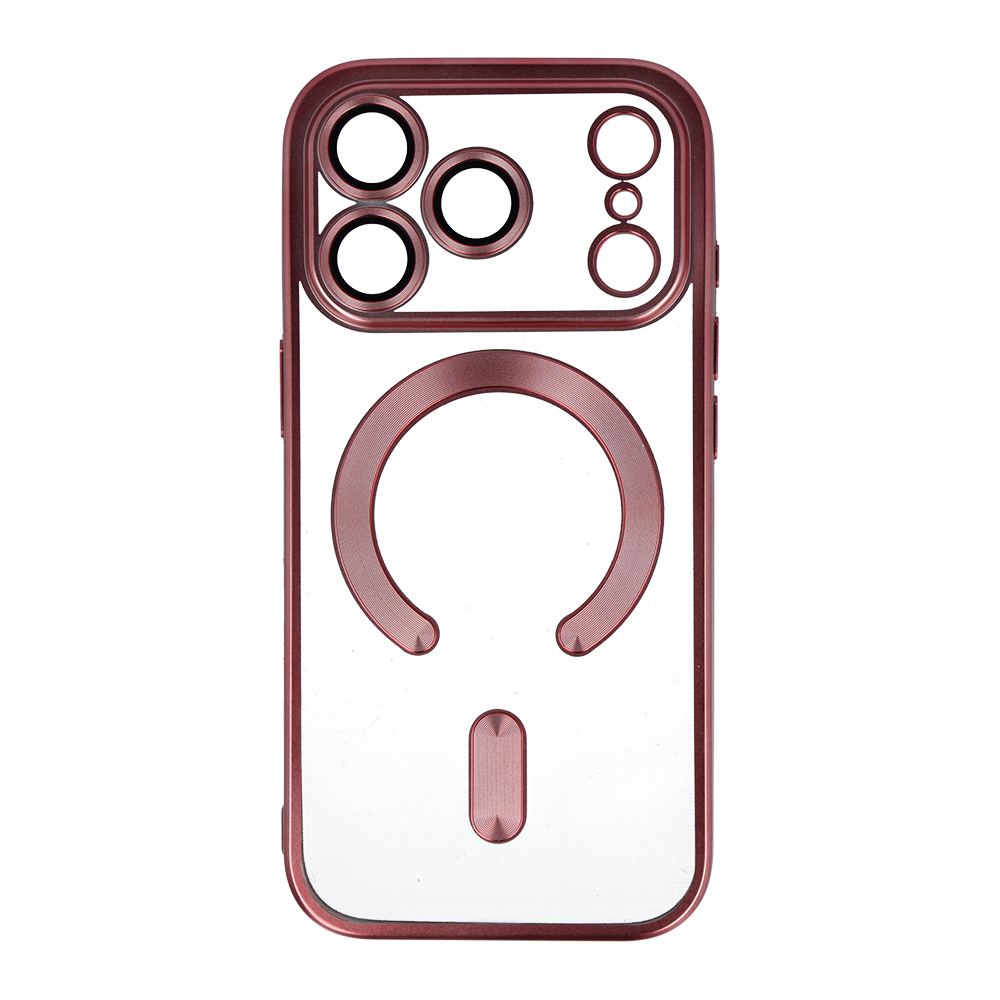 Metallic Magsafe maciņš iPhone 17 rozā