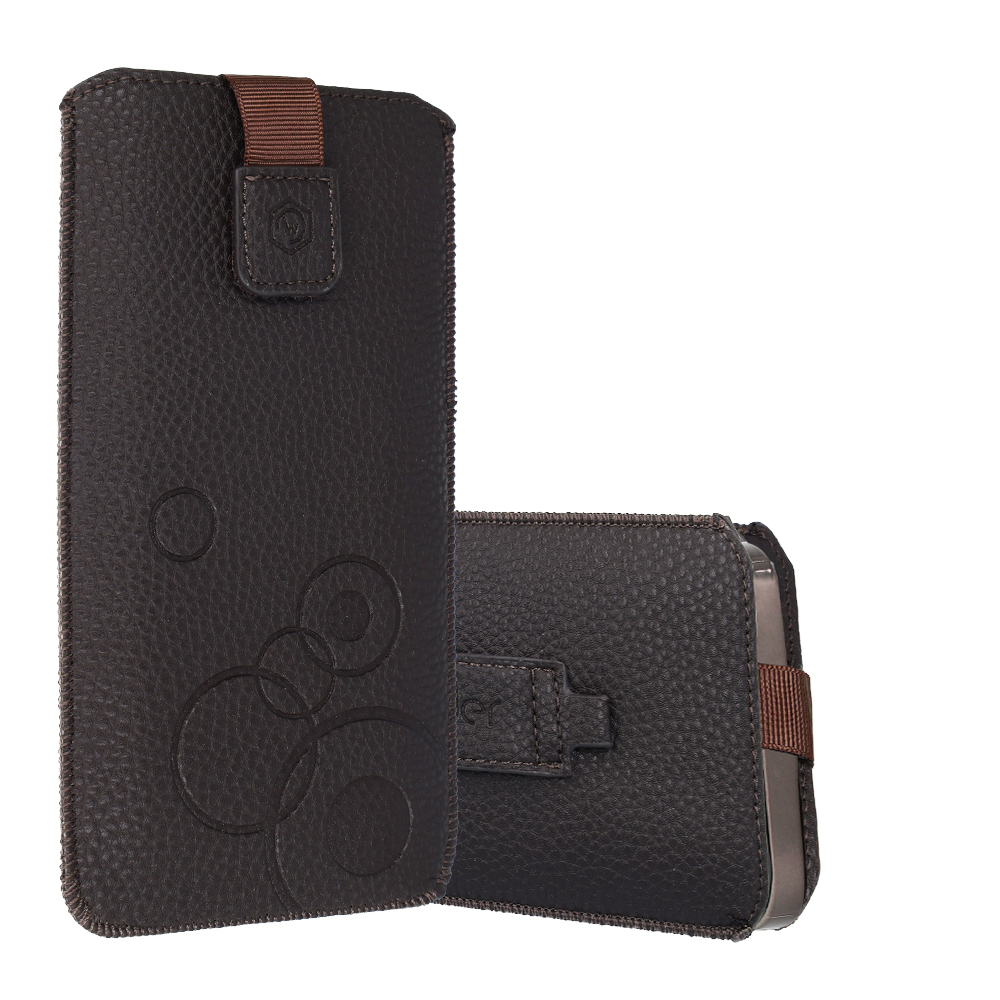 WONDER Deko maciņš (L izmērs) Iphone 13 Mini/12 Mini/SE 2020/2022/7/8 šokolādei