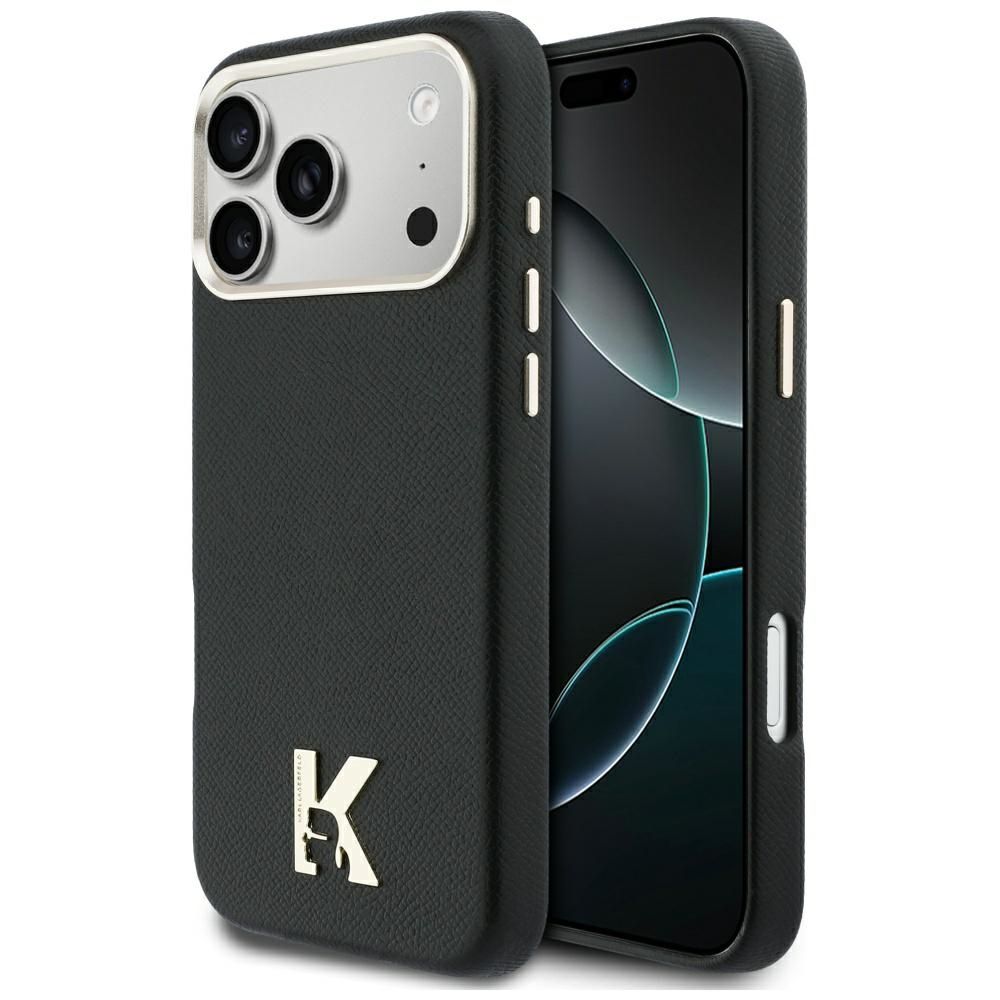 Karl Lagerfeld Karl Head Logo MagSafe futrālis iPhone 17 Pro Max - Melns