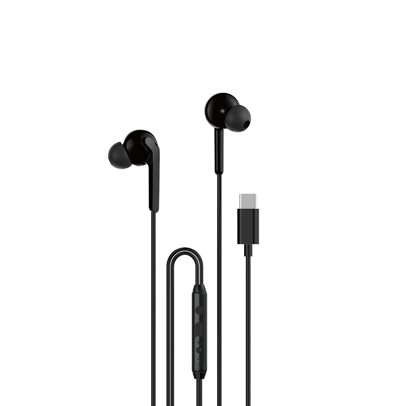 Dudao X3C+ Wisarkans USB-C In-Ear Austiņas 1.2m - Melns