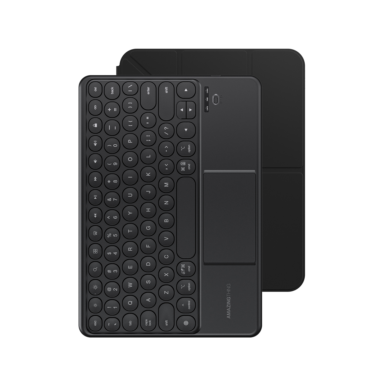 AmazingThing Minimal Case Keylite Combo Keyboard Case priekš iPad Air M3 11" - melns