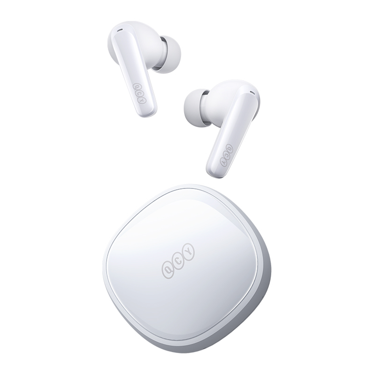 QCY T13X In-Ear austiņas ar ENC IPX5 Bluetooth 5.3 - baltas krāsas