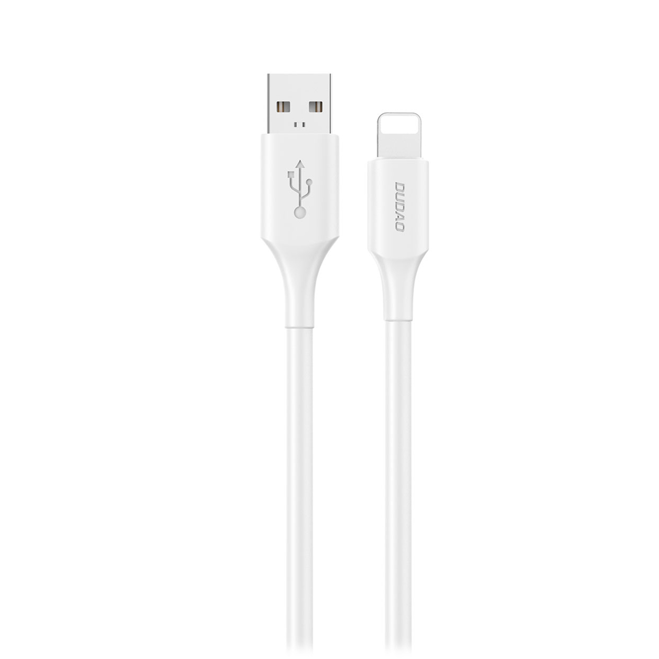 Dudao L2sL USB-A - Lightning 6A kabelis 1,2 m - balts