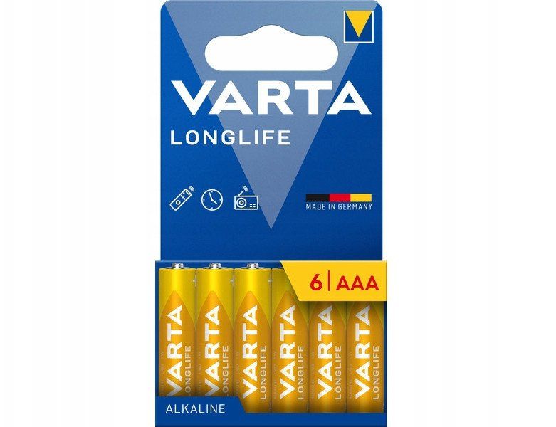 VARTA sārmu baterija R3 (AAA) Longlife 6 gab.