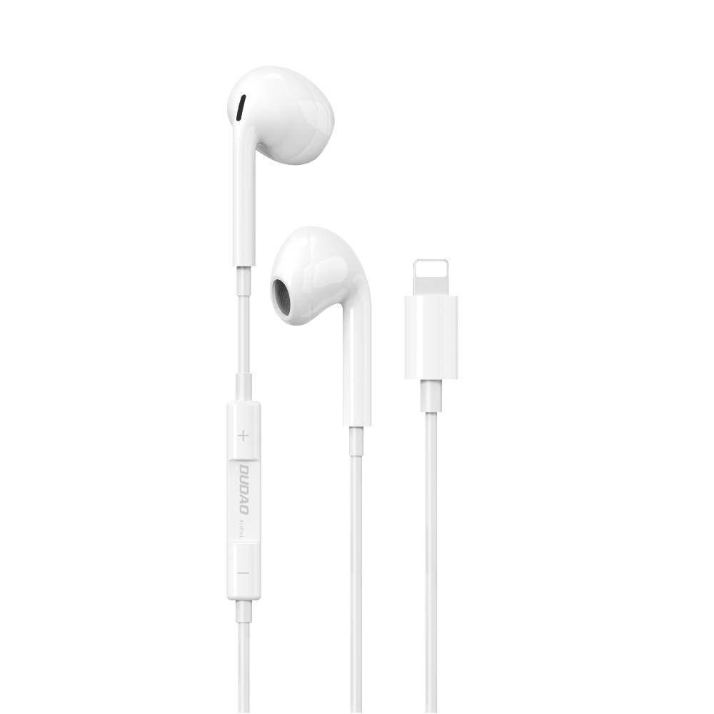 Dudao X14PROL-W1 in-ear austiņas with Lightning connector balts (X14PROL-W1)