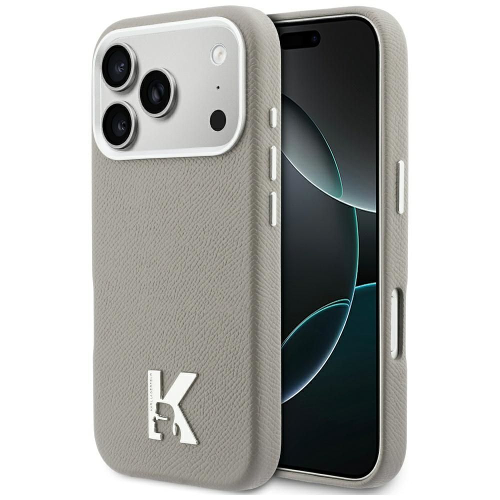 Karl Lagerfeld Karl Head Logo MagSafe futrālis iPhone 17 Pro - pelēks
