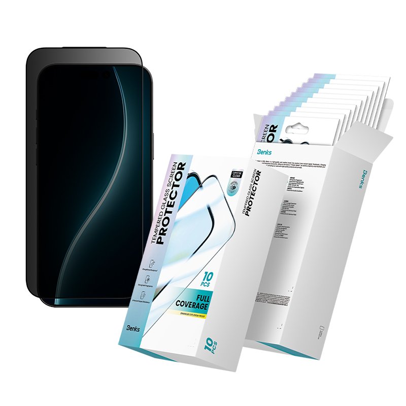 Benks Rūdīts stikls Air Shield Privacy (TF68) priekš Iphone 17 Air black - 10 gabali