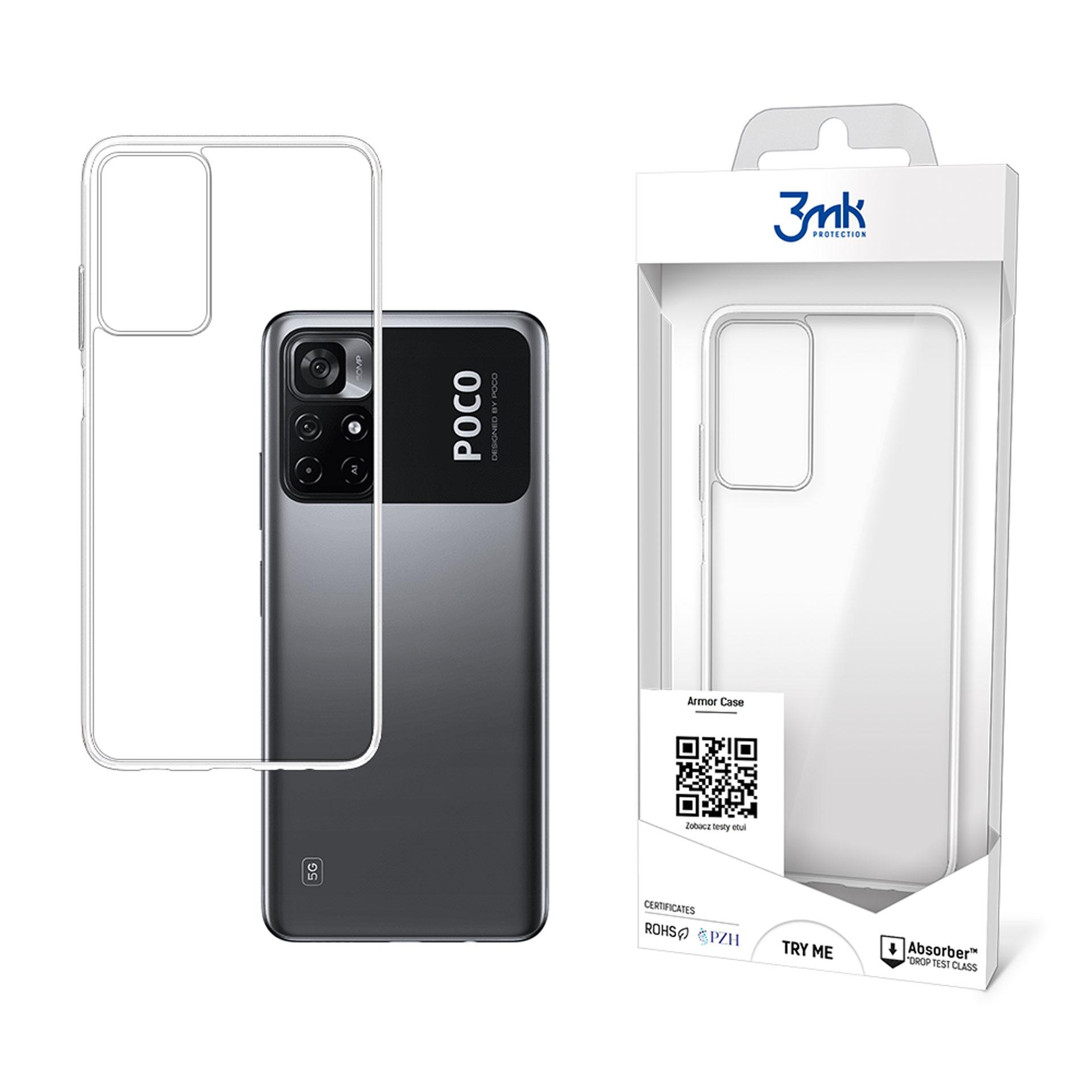 3mk Armor Maciņš for Xiaomi Redmi Note 11S 5G / Xiaomi Poco M4 Pro 5G - caurspīdīgs
