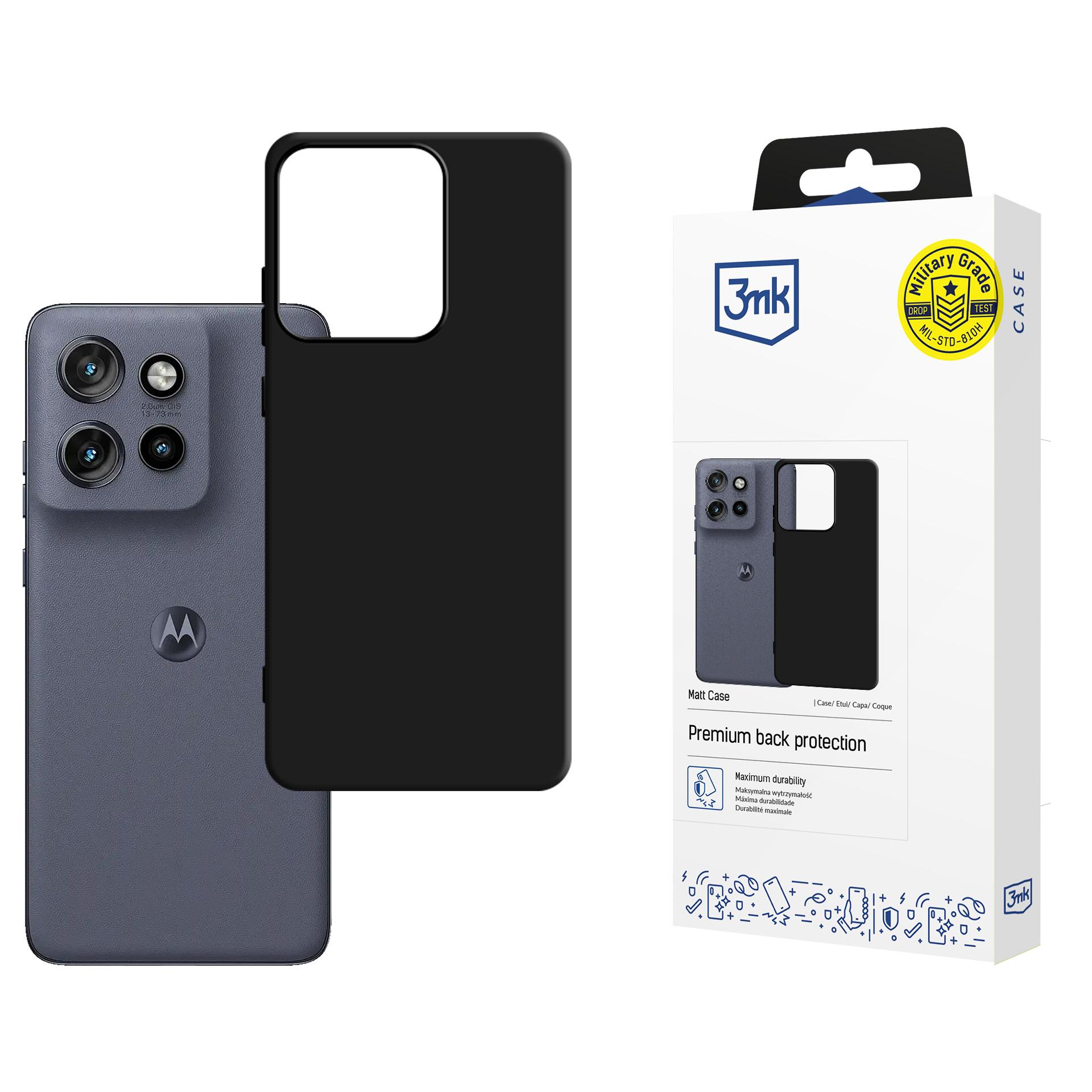 3mk Matēts Maciņš for Motorola Edge 60 NEO 5G - Matēts melns