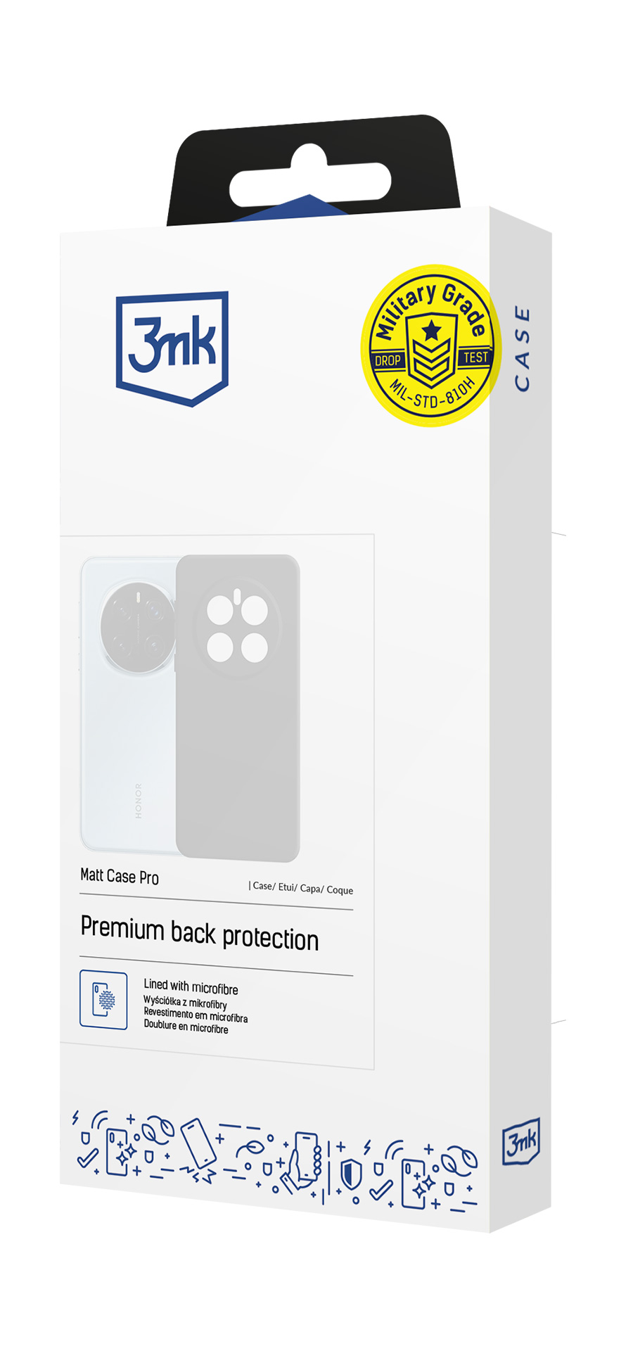 3mk Matēts Maciņš Pro Maciņš for Xiaomi Redmi 15C 4G / Xiaomi Poco C85 4G - melns