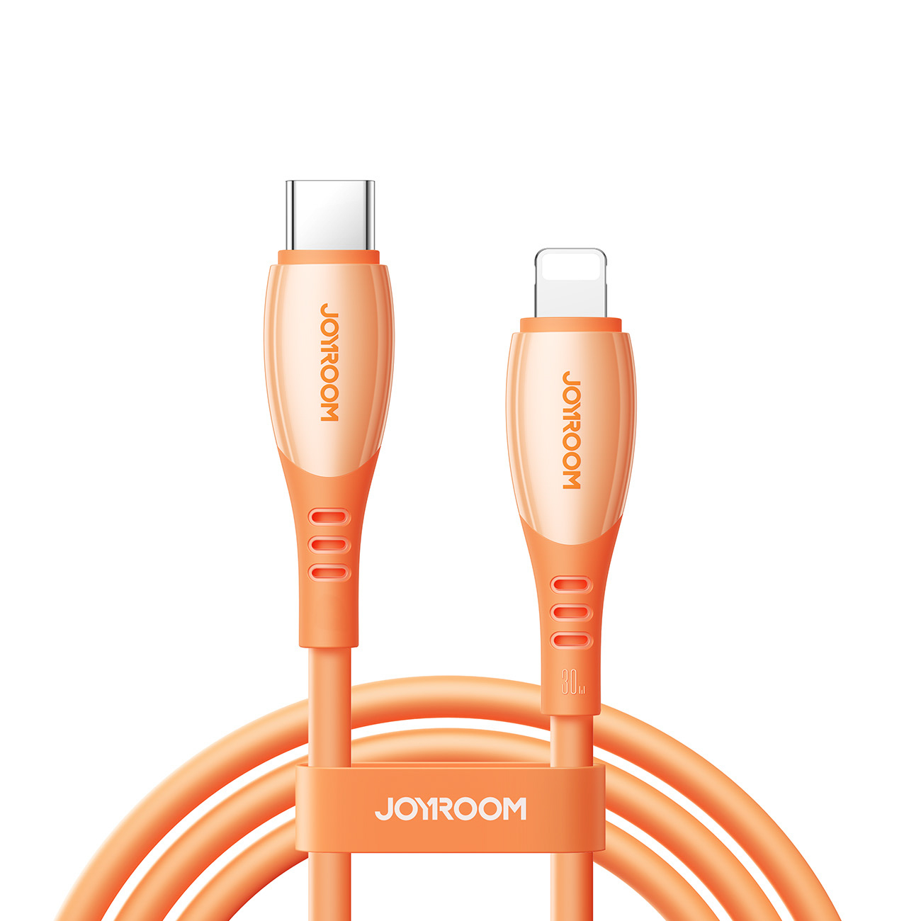 Joyroom S-A59 Vibrant Series 30W USB-C - Lightning kabelis 1.2m - oranžs