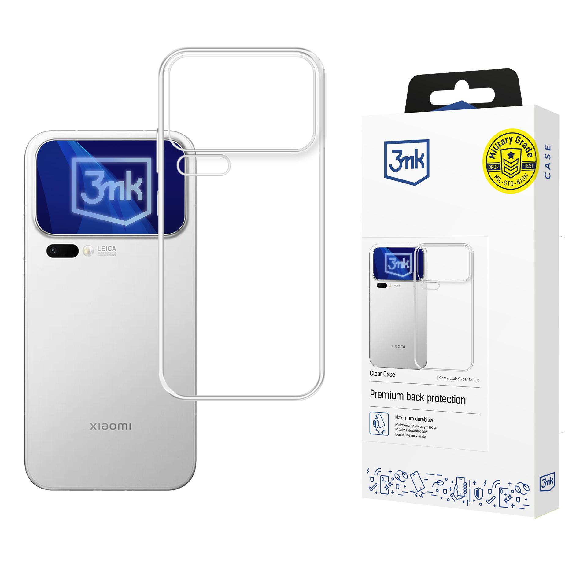 3mk Clear Maciņš for Xiaomi 17 Pro Max - caurspīdīgs