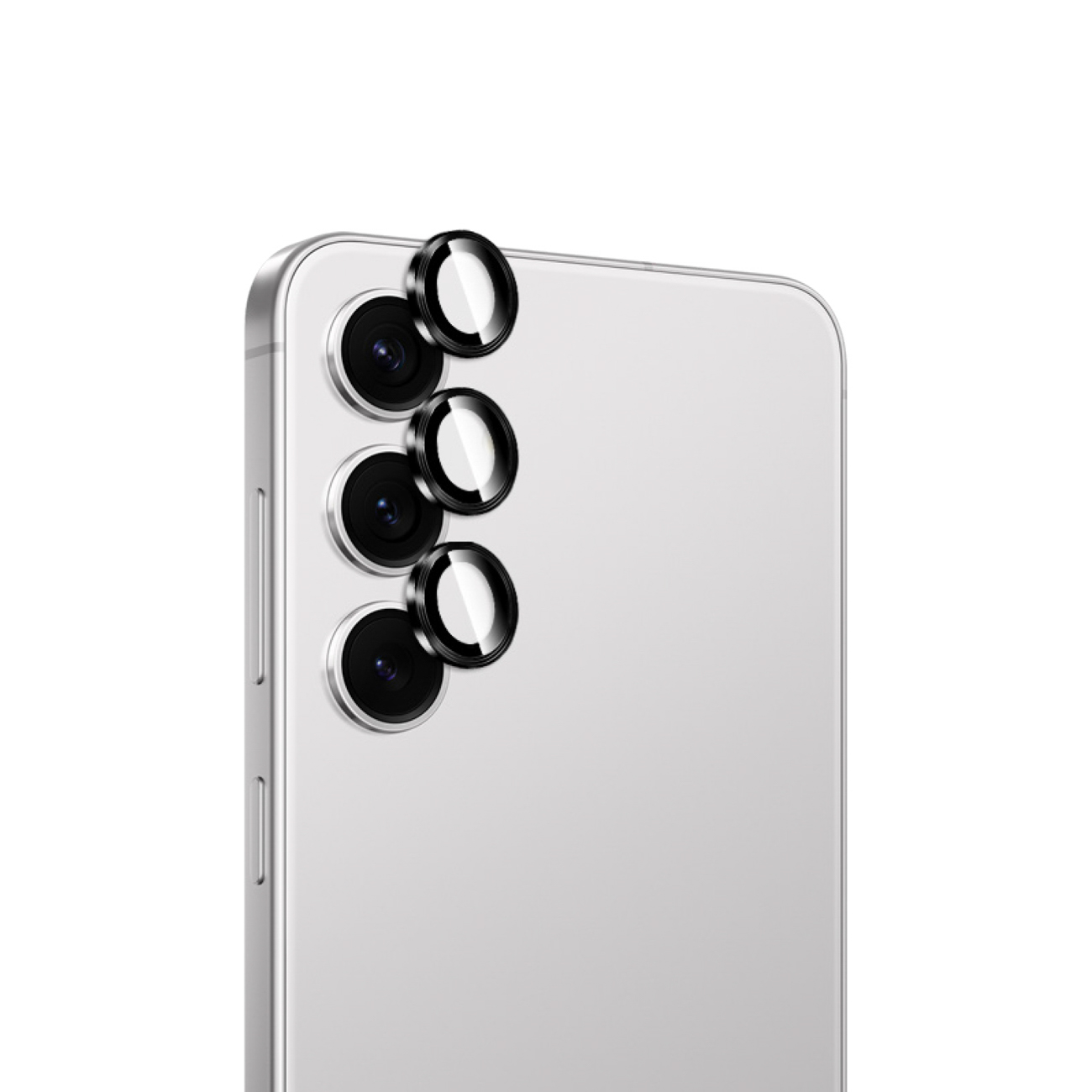 Puro rūdīts stikls for the rear camera for Samsung Galaxy S26/S26 Plus - with a melns frame