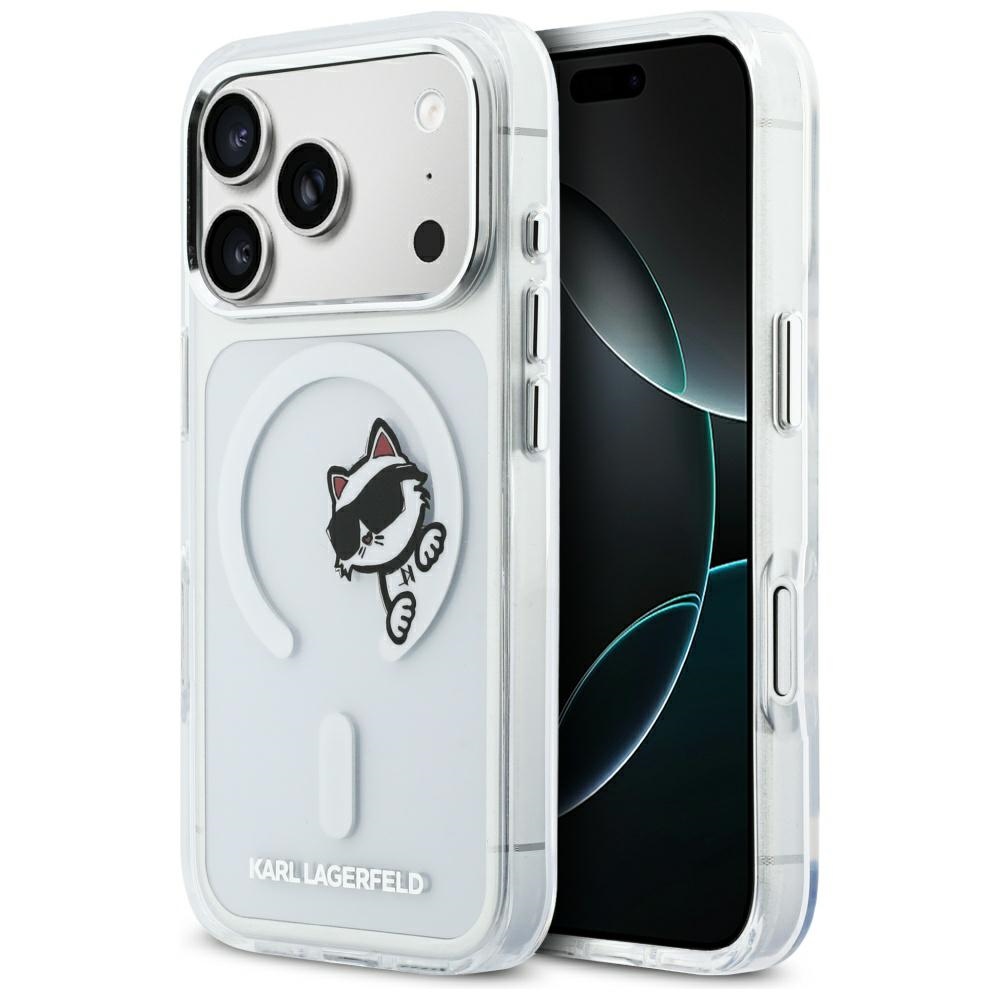 Karl Lagerfeld IML Peekaboo MagSafe Maciņš for iPhone 17 Pro - Clear