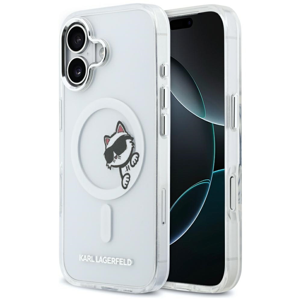Karl Lagerfeld IML Peekaboo MagSafe iPhone 17 Maciņš - caurspīdīgs