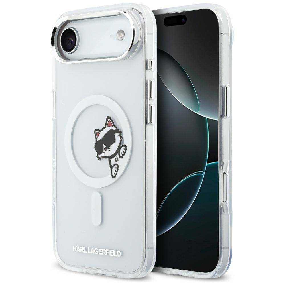 Karl Lagerfeld IML Peekaboo MagSafe Maciņš for iPhone Air - Clear