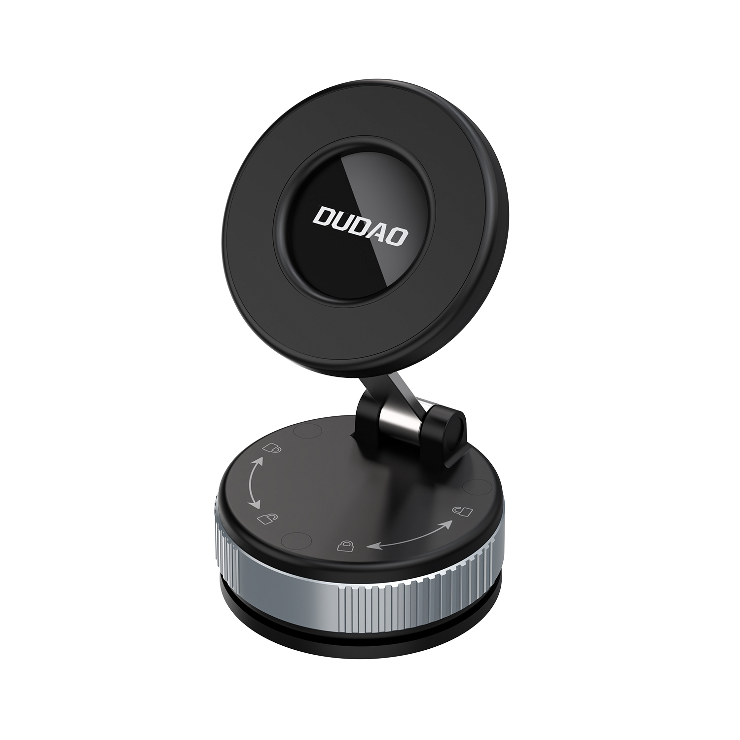 Dudao F24PRO MagSafe saderīgs Car Turētājs with Suction Cup for Windshield or Dashboard - melns