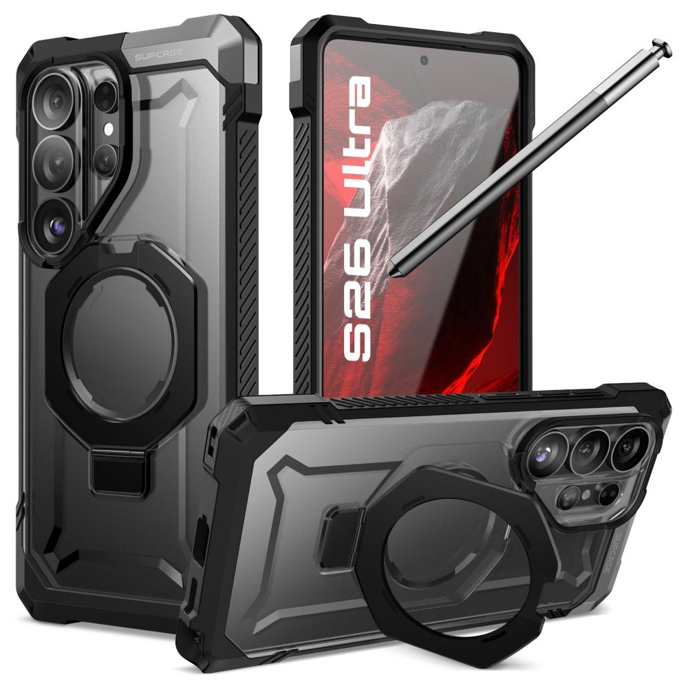 Supcase UB Grip Mag MagSafe futrālis Samsung Galaxy S26 Ultra - Melns