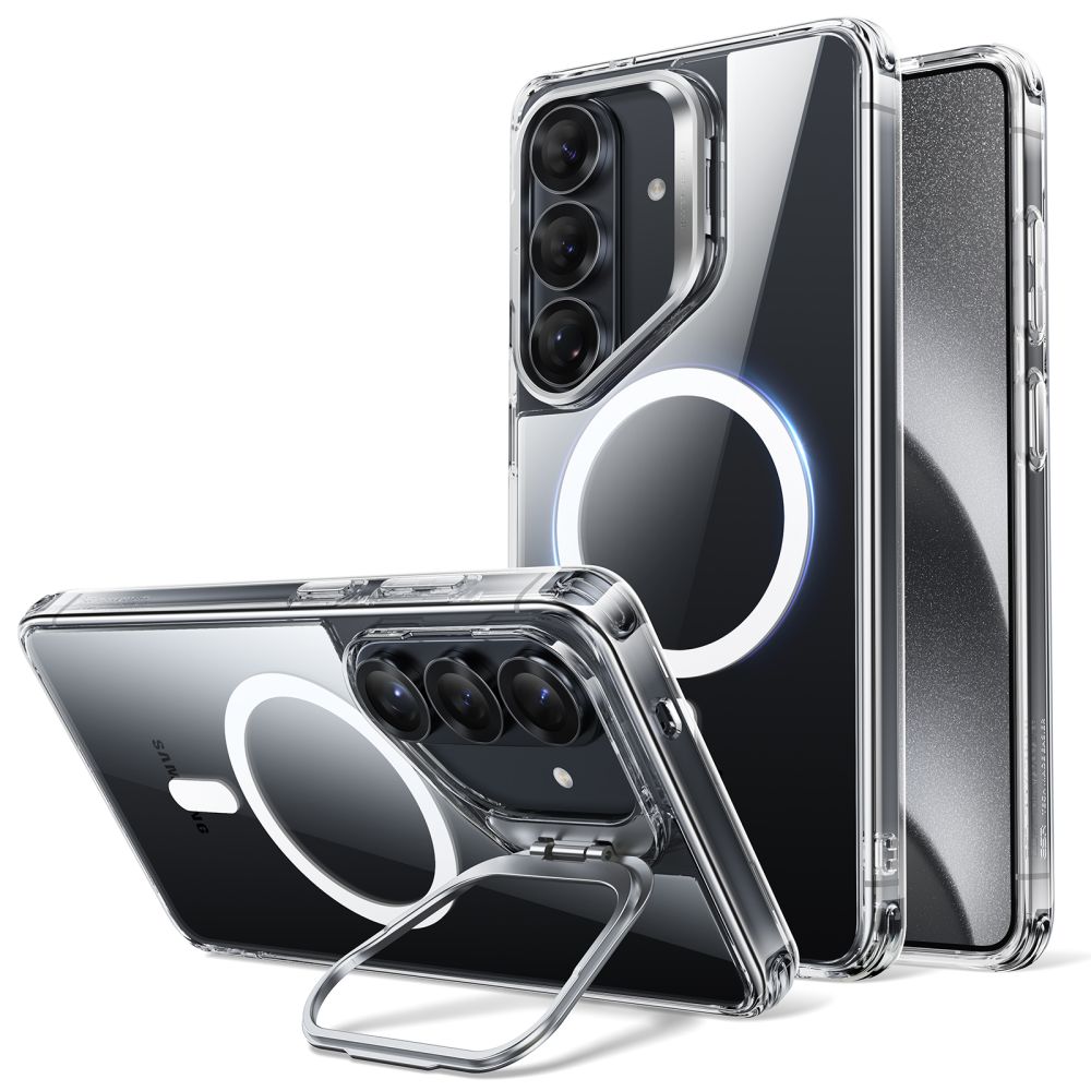 ESR Classic Hybrid Kickstand MagSafe futrālis Samsung Galaxy S26+ - Caurspīdīgs