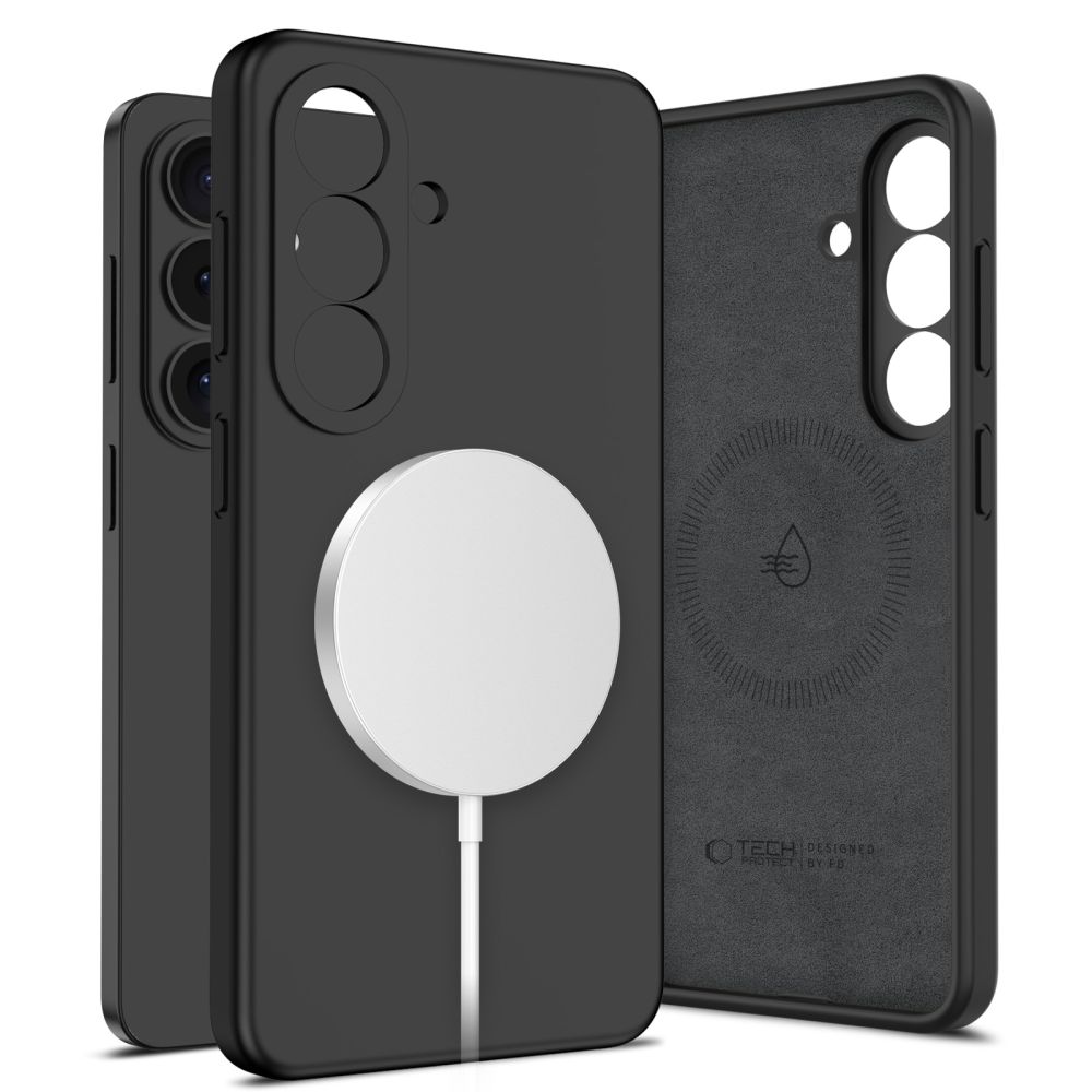 Tech-Protect silikona MagSafe futrālis Samsung Galaxy S26+ - Melns