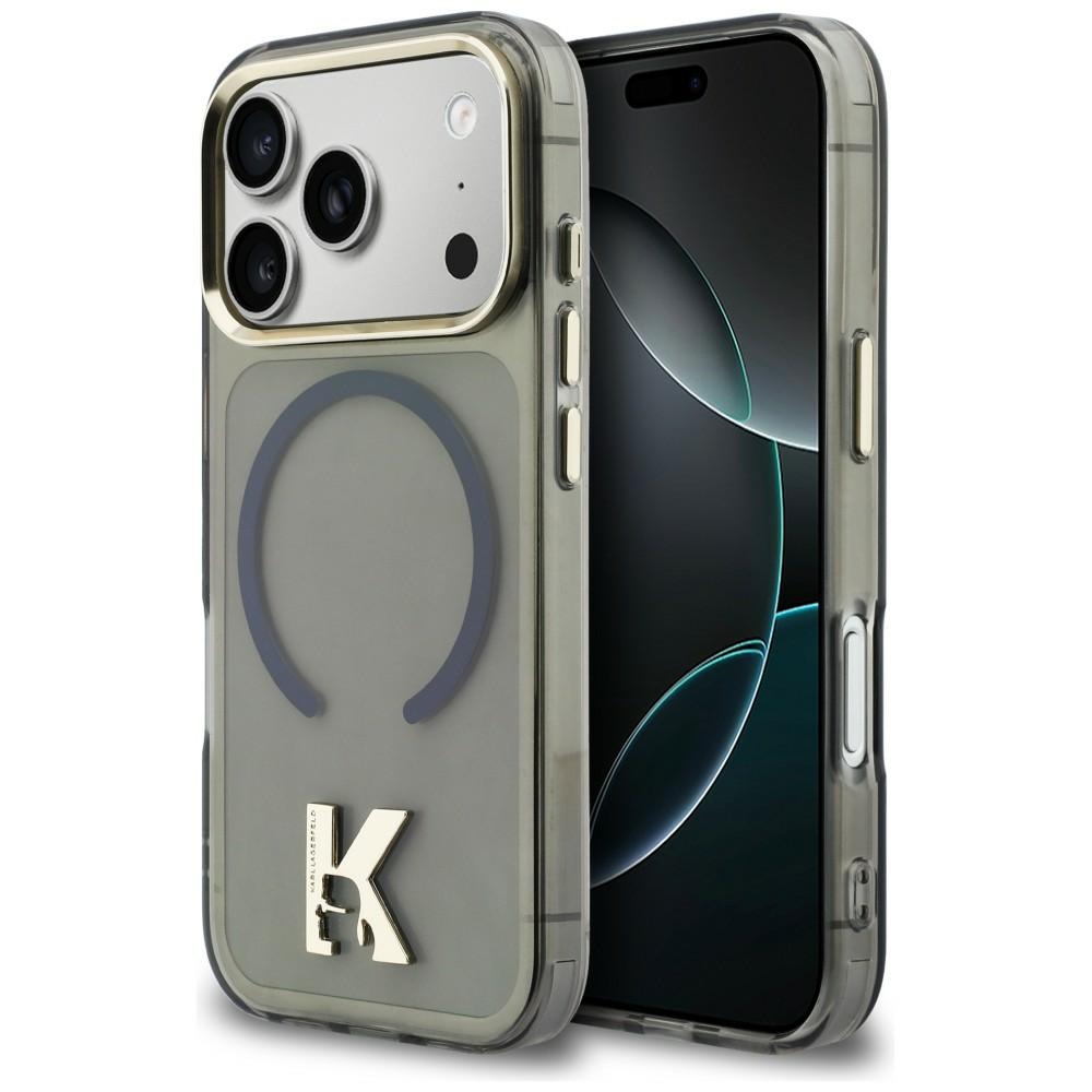 Karl Lagerfeld IML K Head Logo MagSafe Maciņš for iPhone 17 Pro - melns
