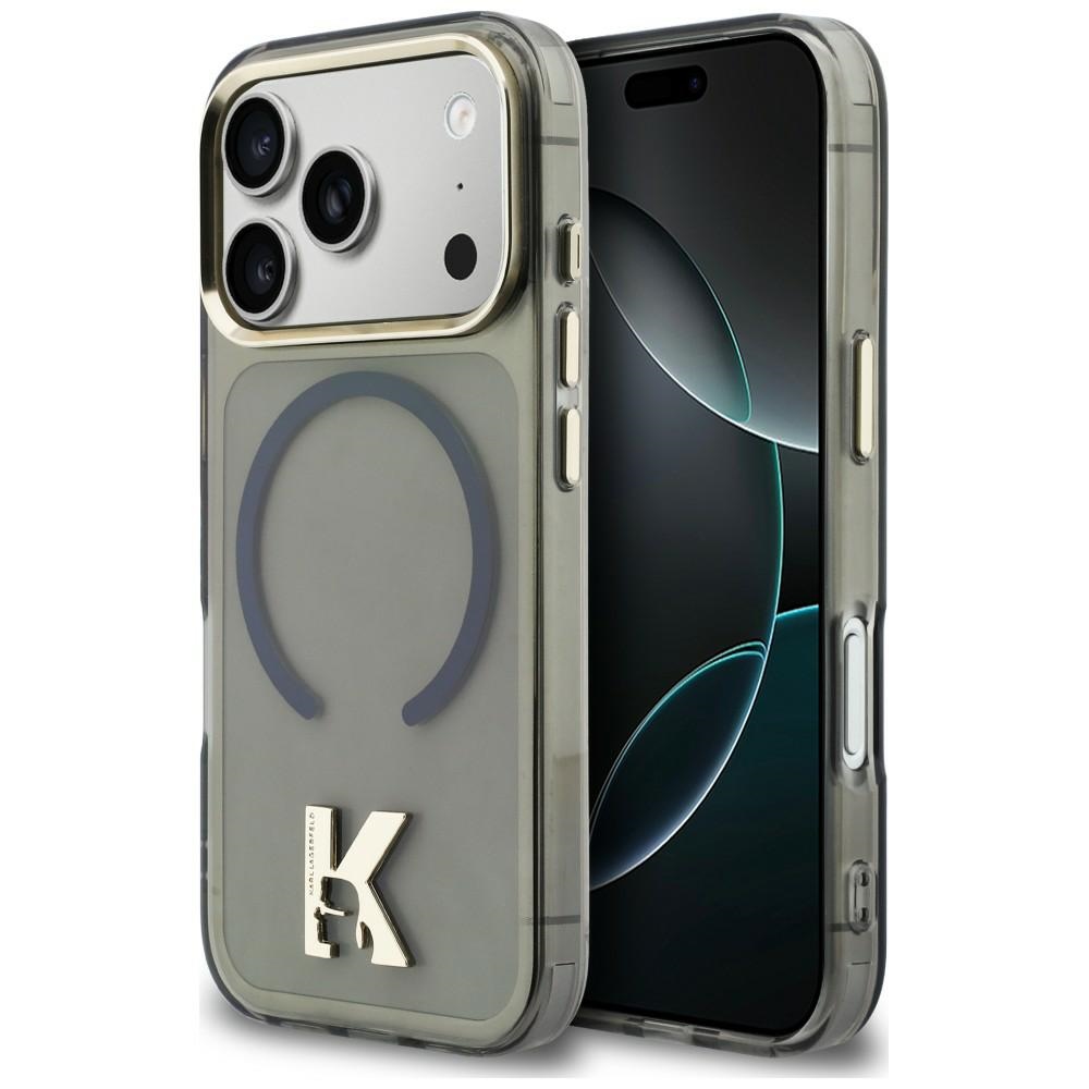 Karl Lagerfeld IML K Head Logo MagSafe Maciņš for iPhone 17 Pro Max - melns