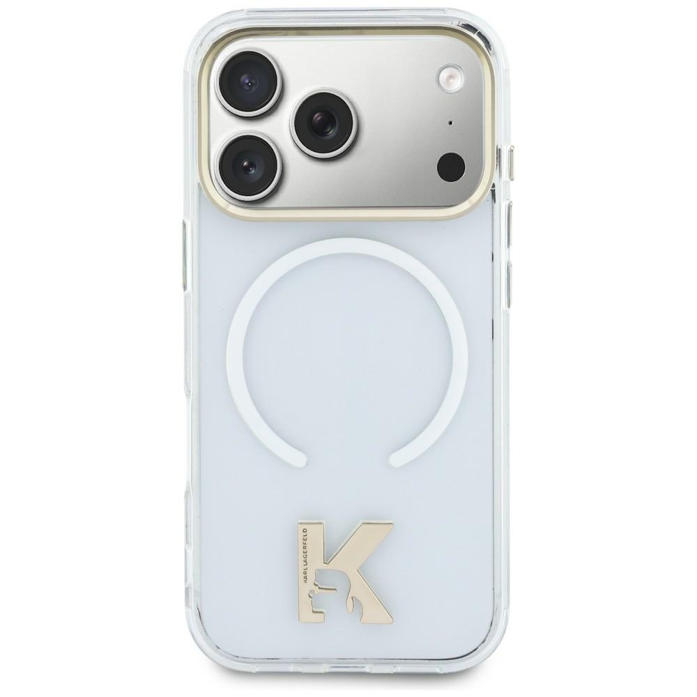 Karl Lagerfeld IML K Head Logo MagSafe Maciņš for iPhone 17 - Clear
